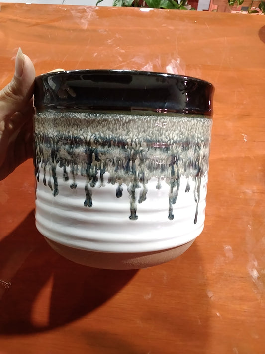 Ceramic Drip Pot 6"
