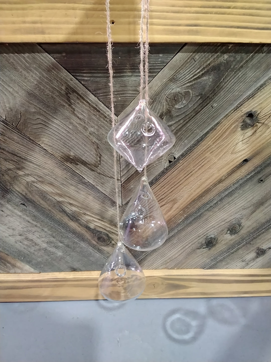 Hanging Glass Prop Station