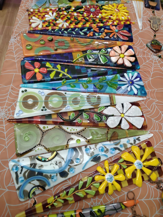 Custom Stained Glass Plant Stakes